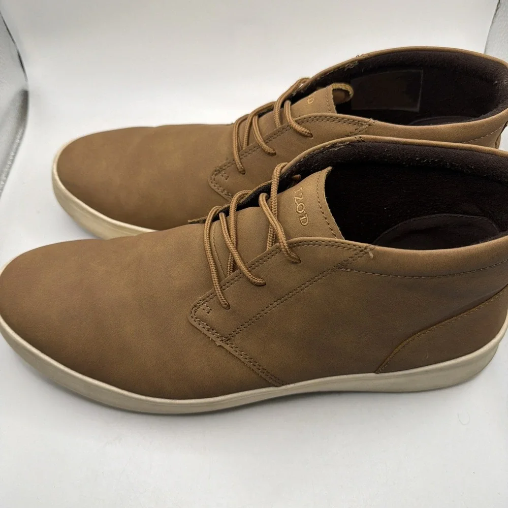 IZOD Palmer Men's Size 11 Lace-Up-Brown Chukka Boots-1815298. Excellent